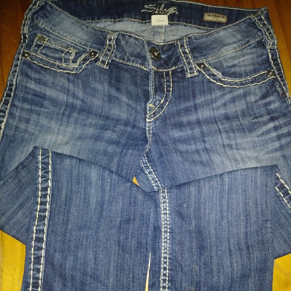 Silver capris